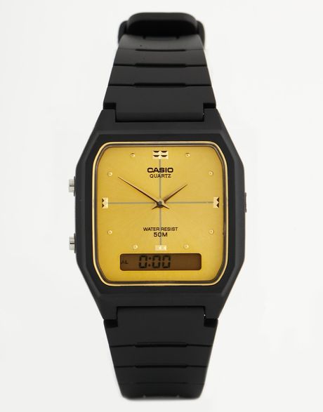 casio watch black face