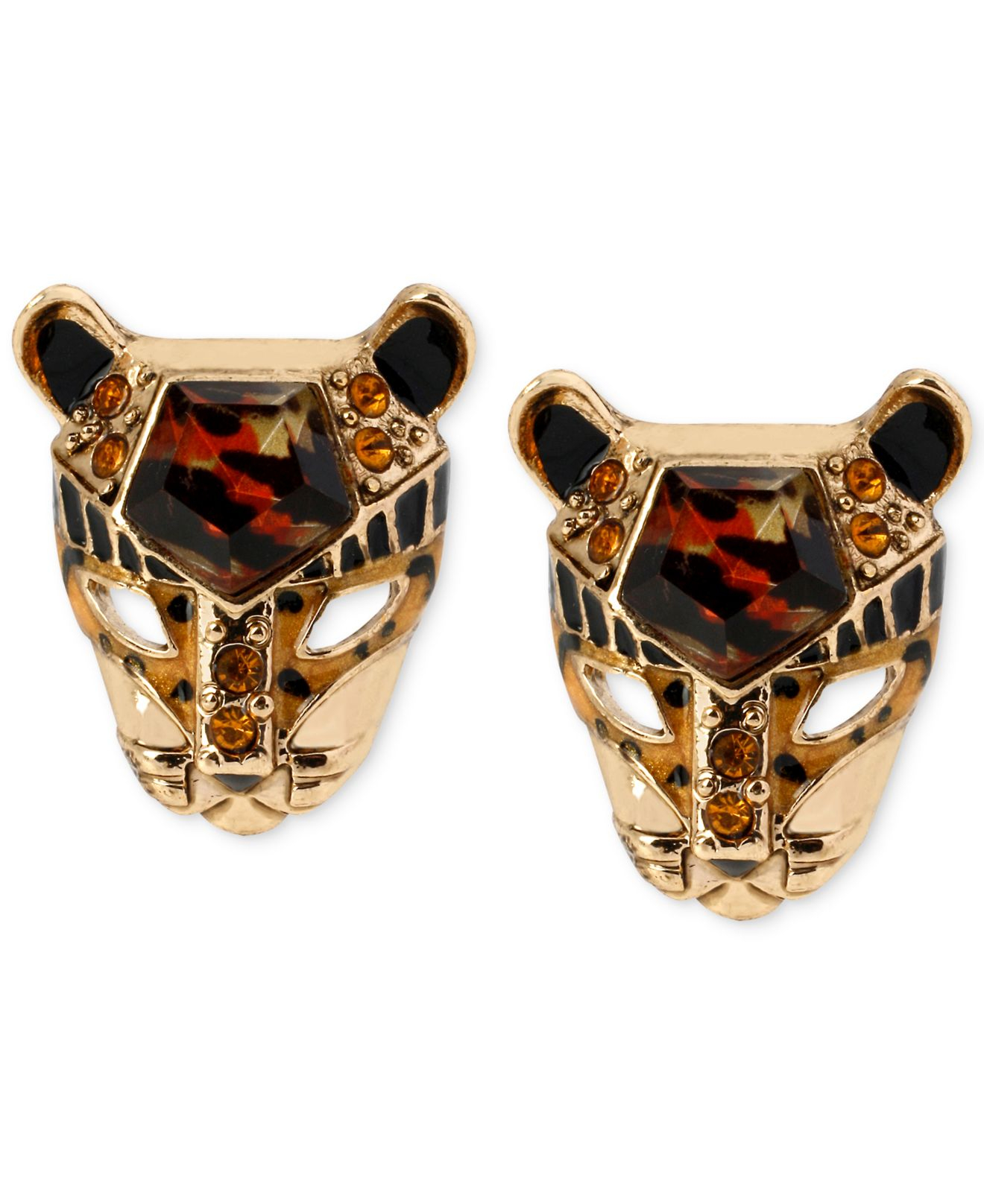 Leopard stud earrings Clearance