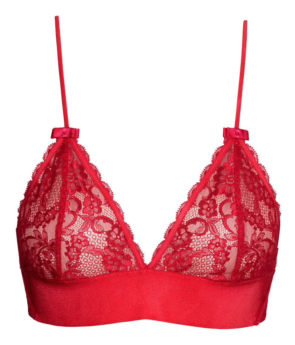 H&M Non-wired Lace Bra - Lyst