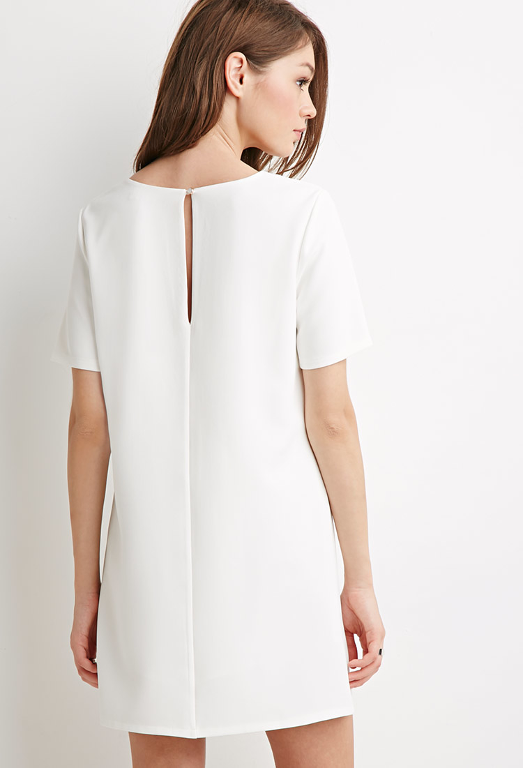white shift dress forever 21