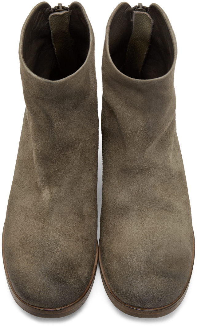 Marsèll Grey Suede Ankle Boots in Gray for Men | Lyst
