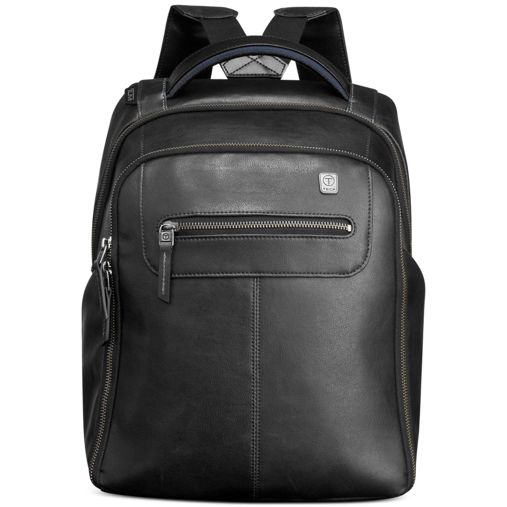 Tumi Ttech By Forge Leather Steel City Slim Backpack in Black for Men | Lyst