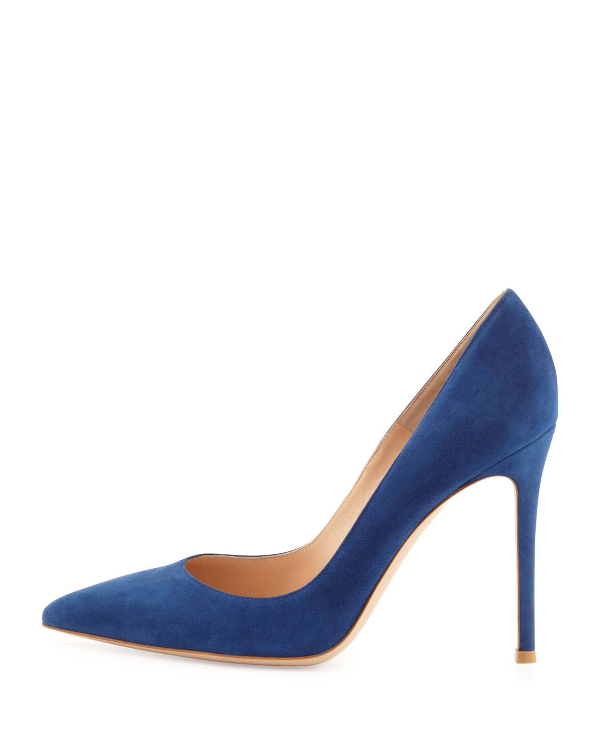 gianvito rossi blue suede pumps