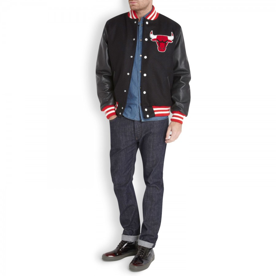 mitchell and ness chicago bulls varsity jacket