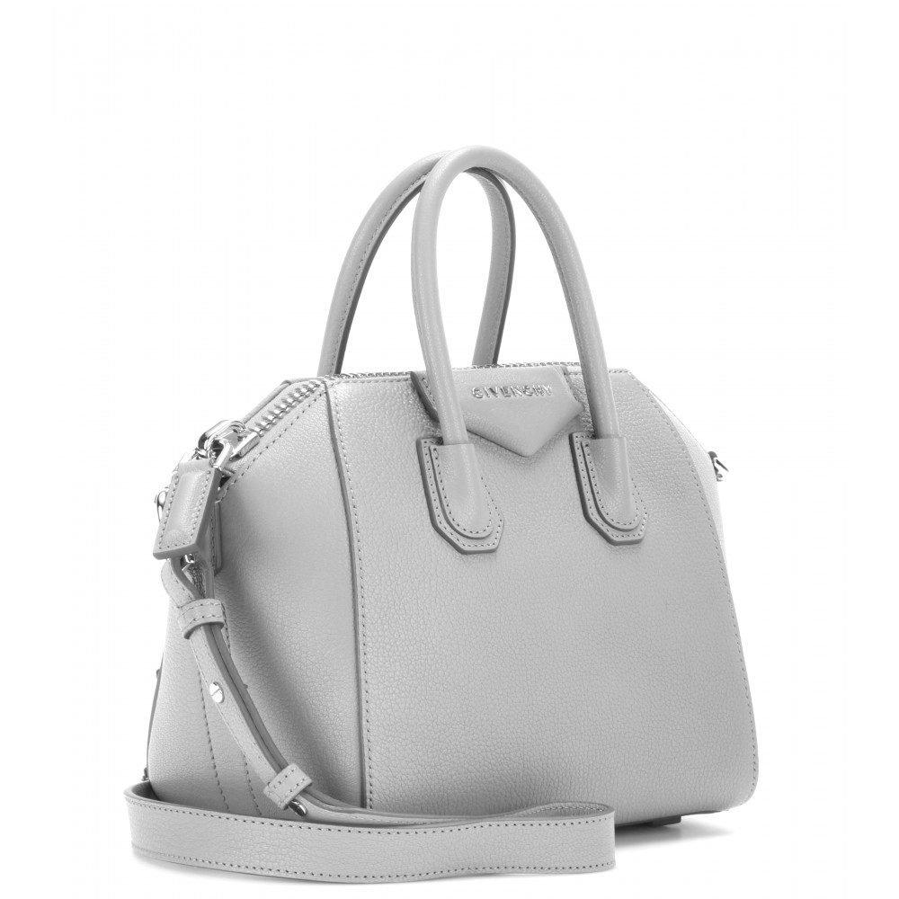 Givenchy Antigona Mini Leather Shoulder Bag in White - Lyst