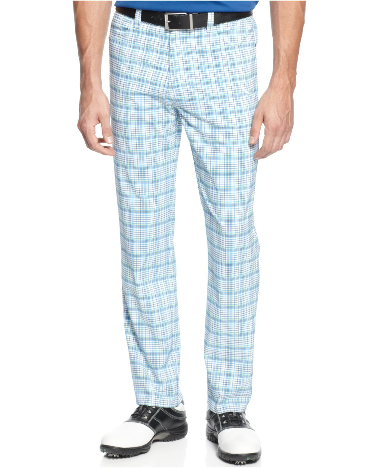 puma plaid pants
