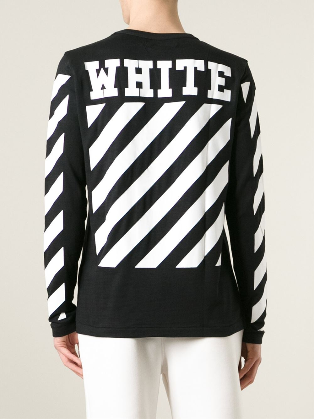 Off-White White/Black Sweater New