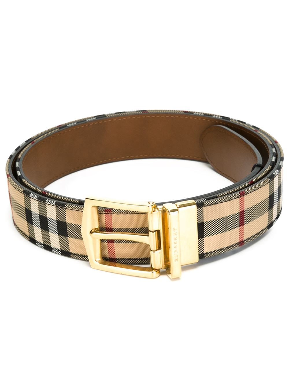 Burberry 'house Check' Belt in Beige for Men (nude & neutrals) | Lyst