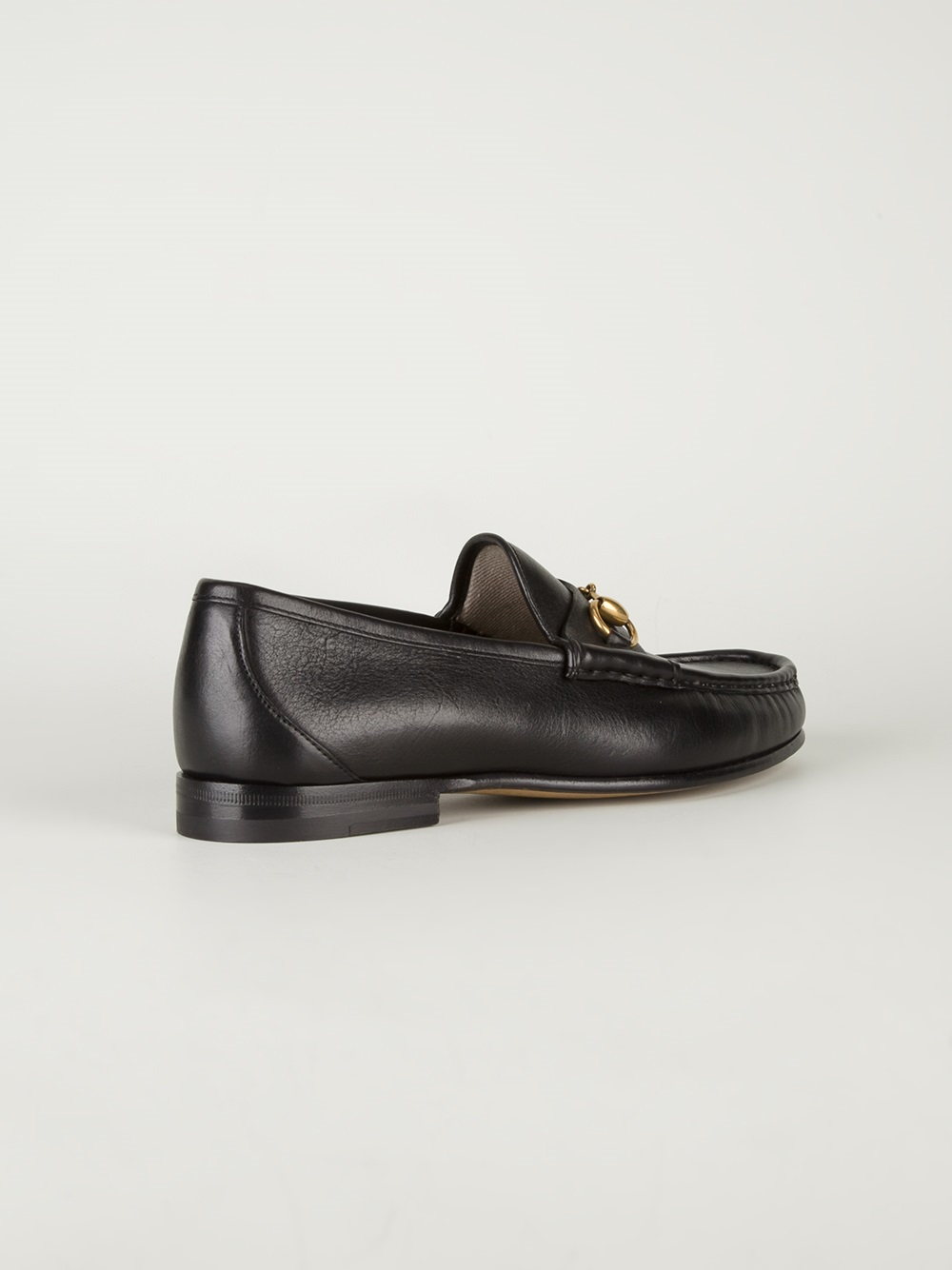 gucci leather horsebit slipper mens