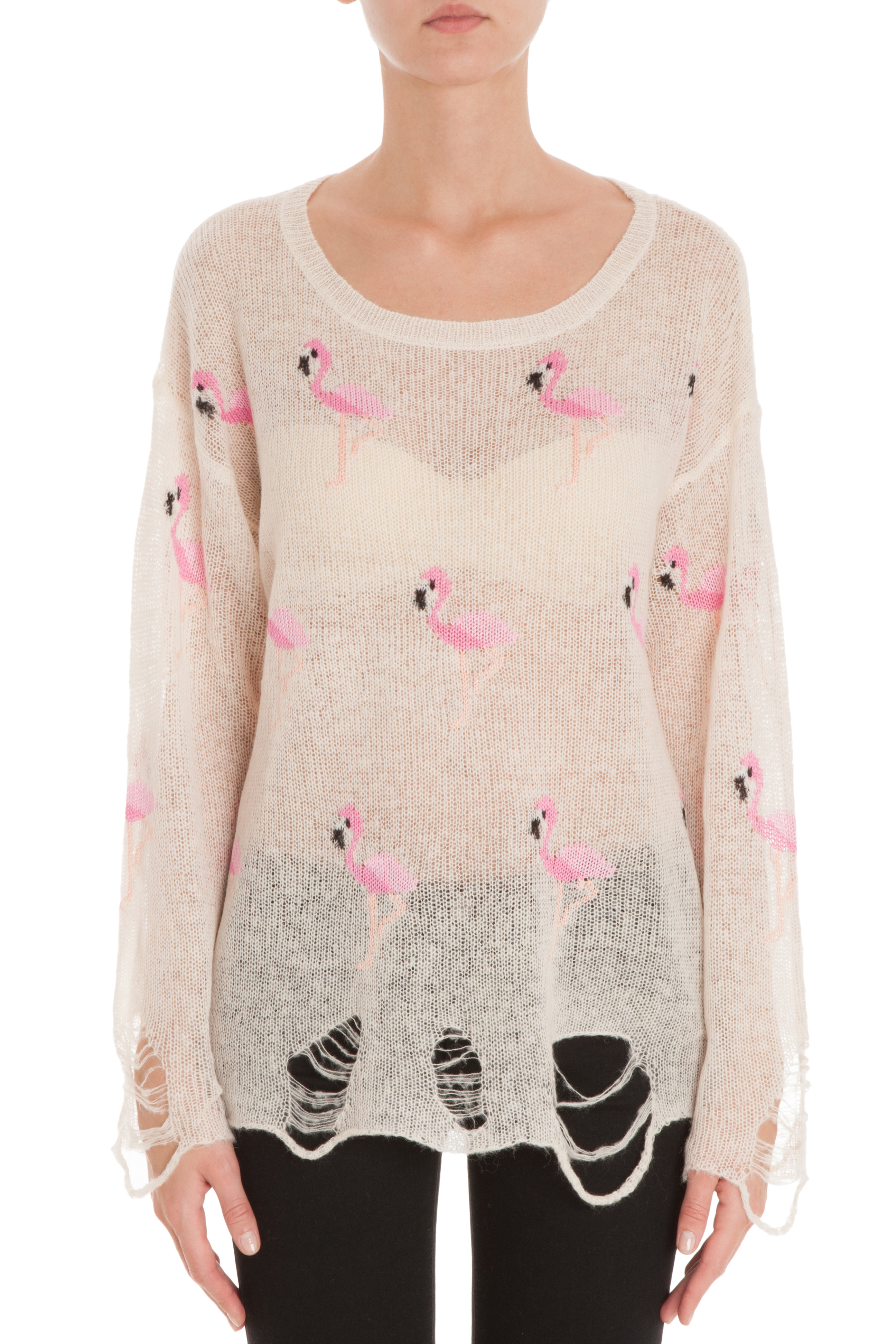 wildfox flamingo sweater
