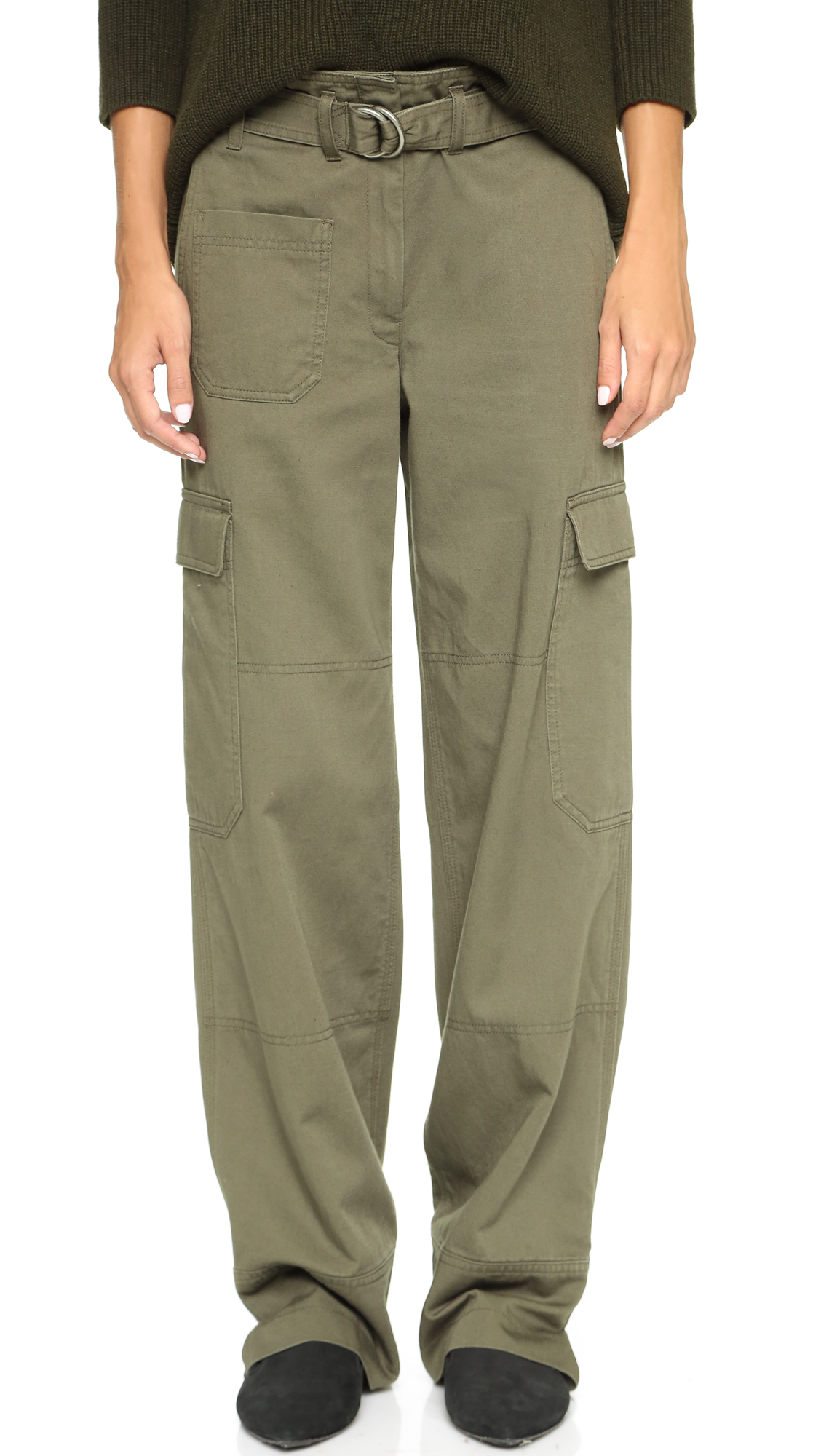 Helmut Lang Cargo Pants - Olive in Green | Lyst