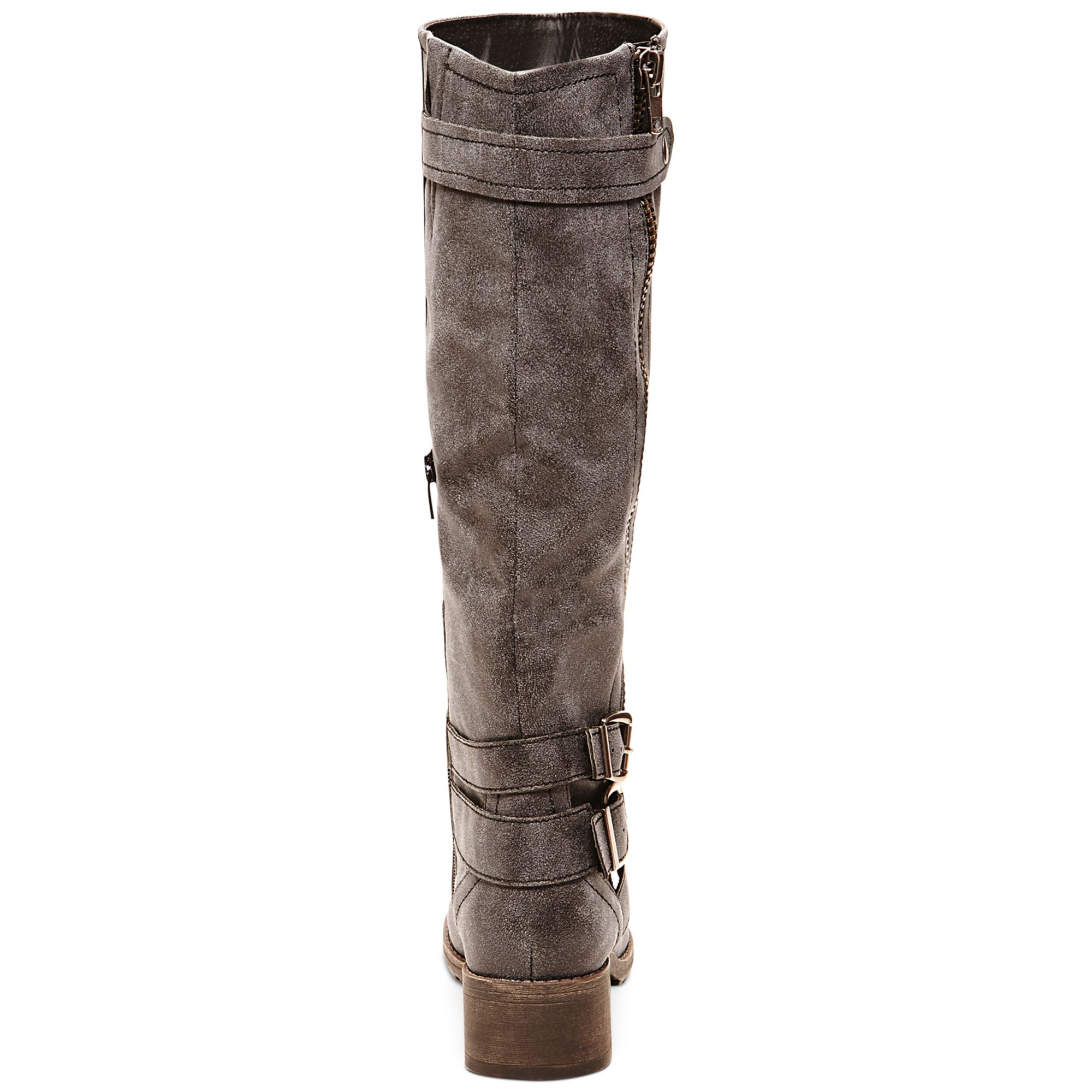 Madden Girl Master Tall Shaft Boots in Black (Gray) Lyst