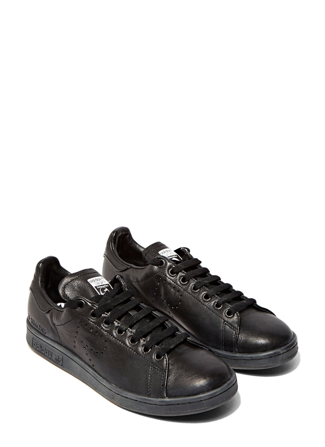 raf simons shoes all black raf simons aged stan smith sneakers in black for lyst raf simons shoes all black raf simons aged stan smith sneakers in black for lyst
