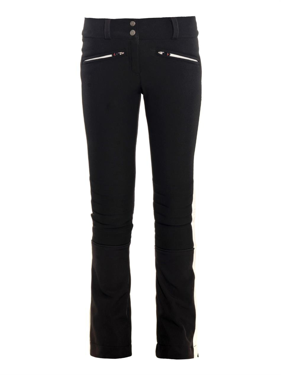 Lyst - Perfect Moment Bi-Colour Fitted Performance Ski Pants in Black