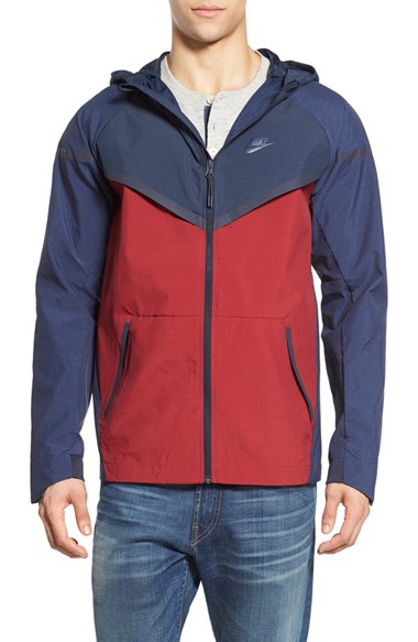 red nike tech jacket