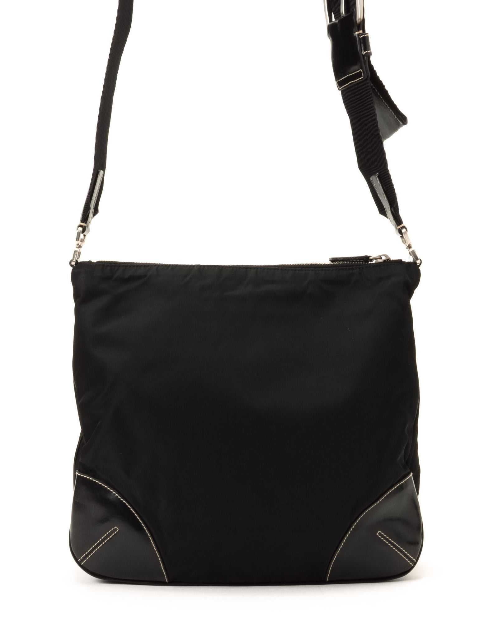 Prada Tessuto Shoulder Bag - Vintage in Black | Lyst  