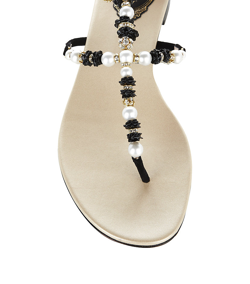rene caovilla flat sandals