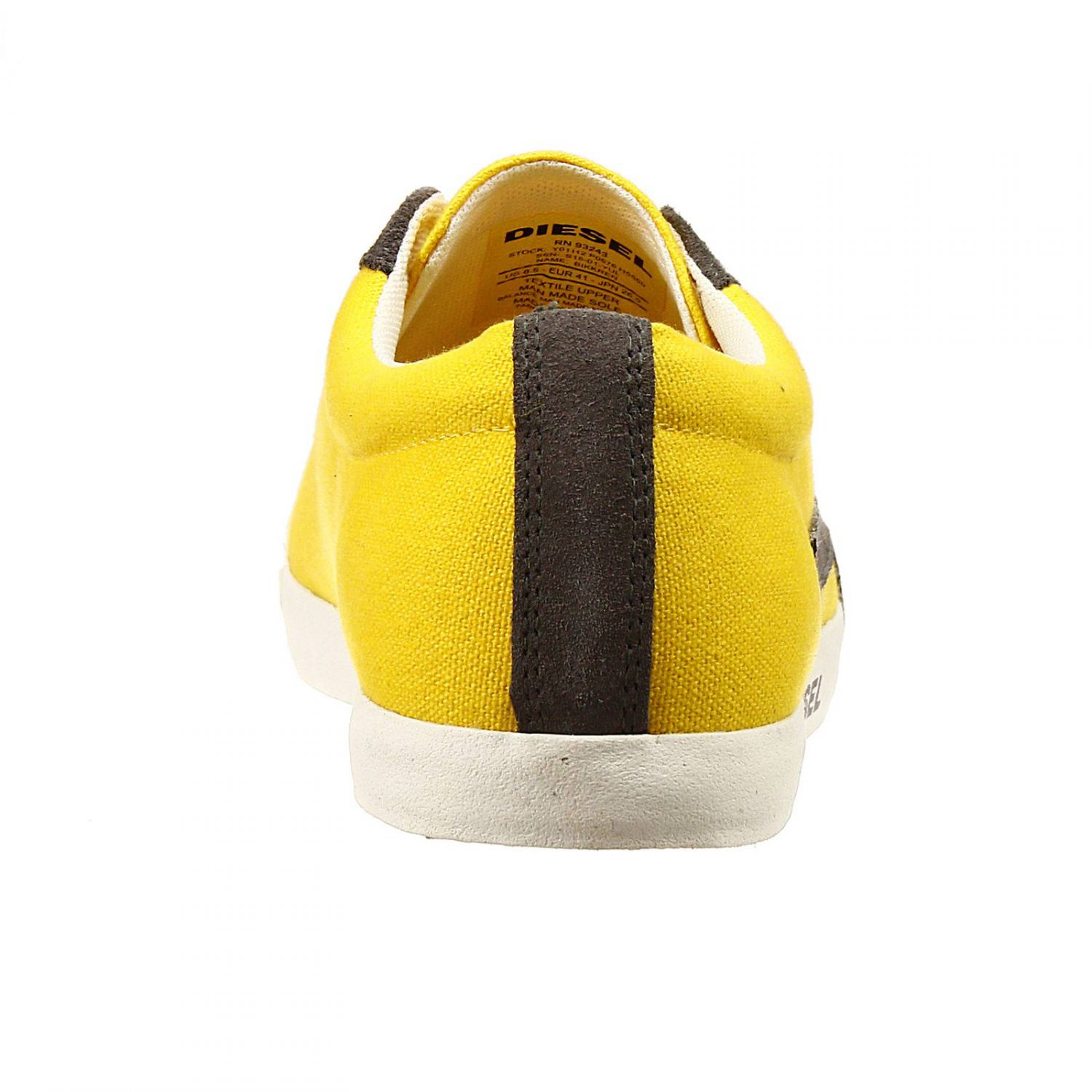 DIESEL Shoes Bikkren Sneaker Canvas in Yellow for Men Lyst