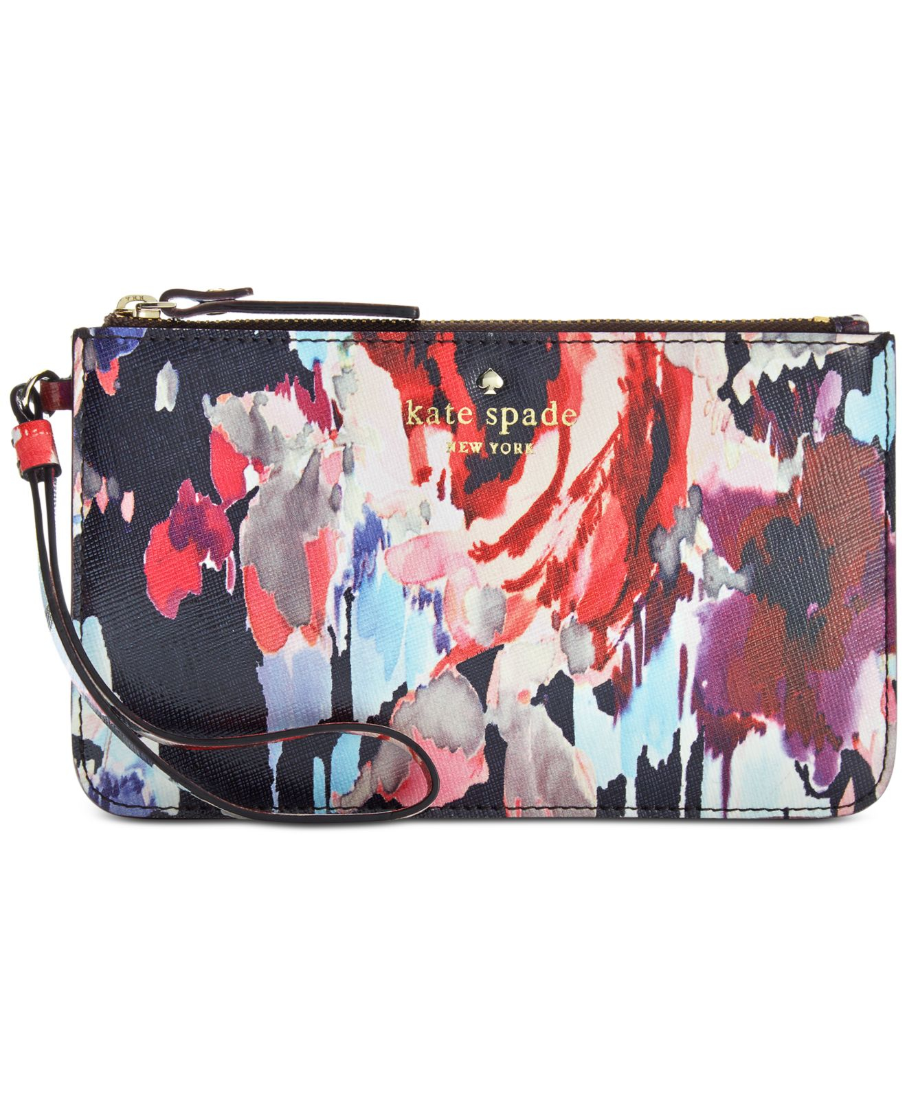 kate spade floral wristlet