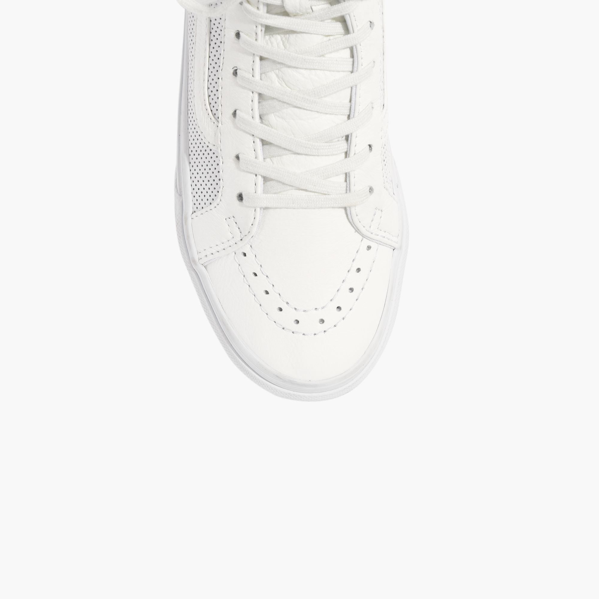 Madewell Vans® Sk8-Hi Slim Zip High-Top Sneakers In Perforated Leather in  White | Lyst