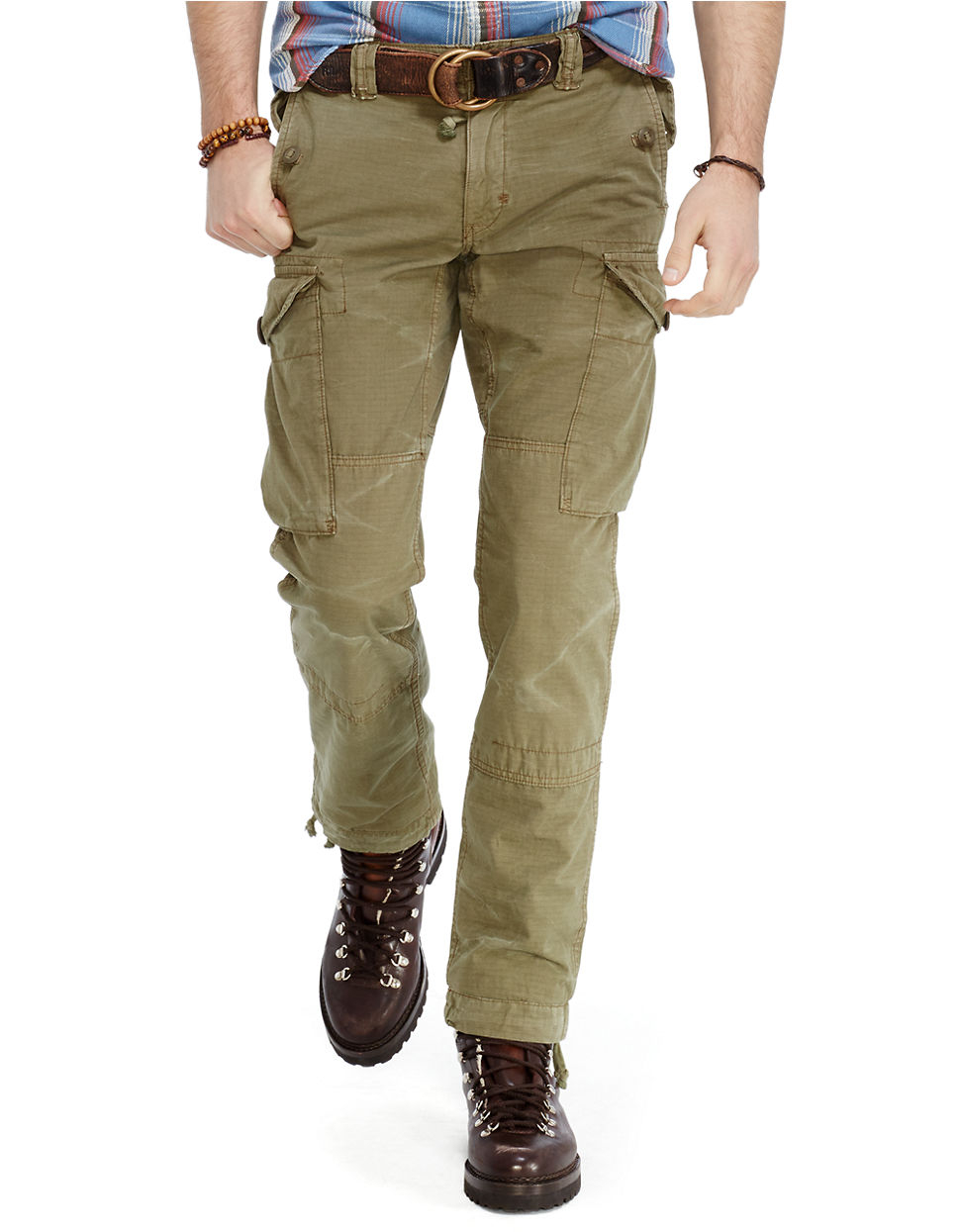 Polo ralph lauren Straight Fit Ripstop Cargo Pants in Green for Men | Lyst