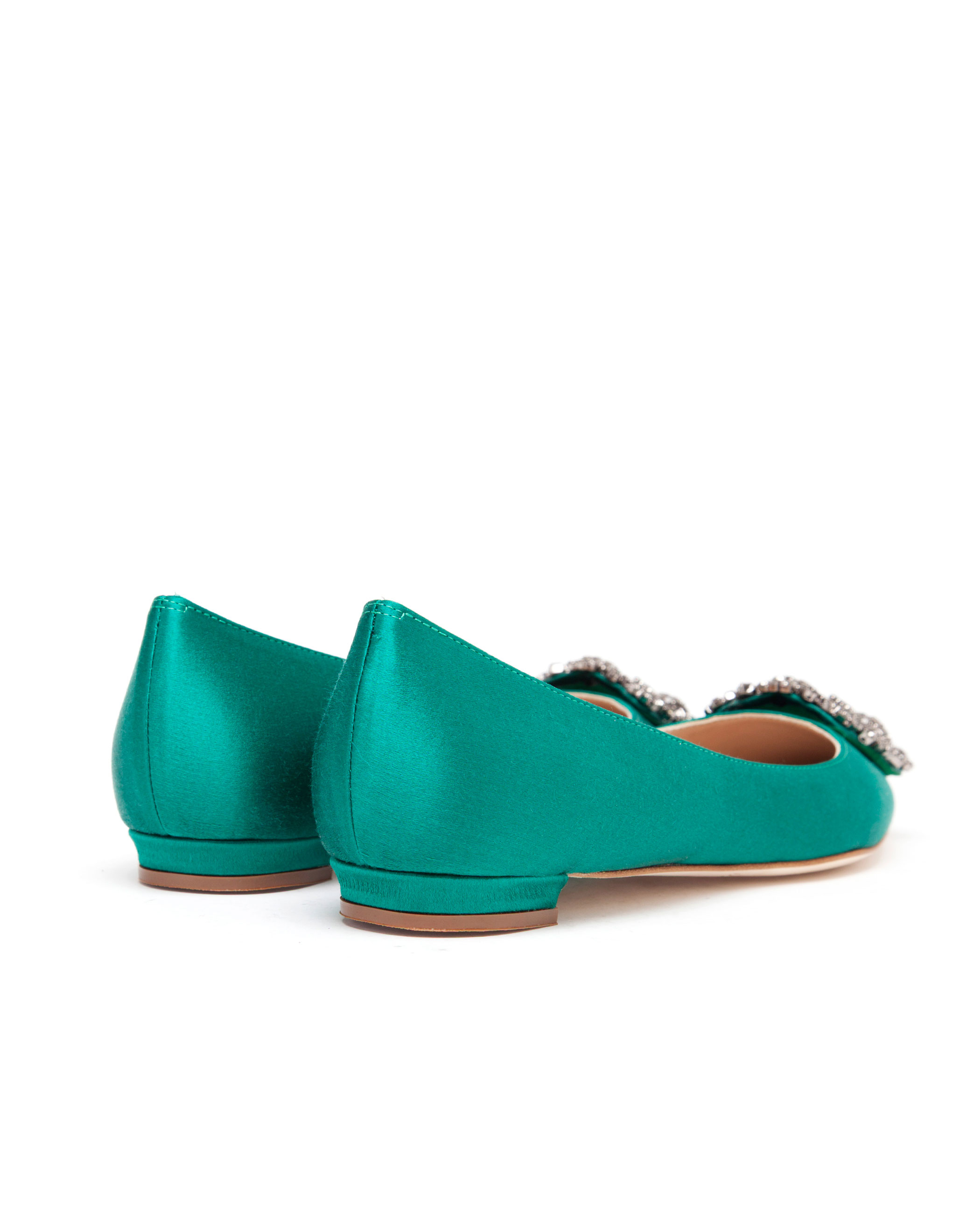manolo blahnik satin flats