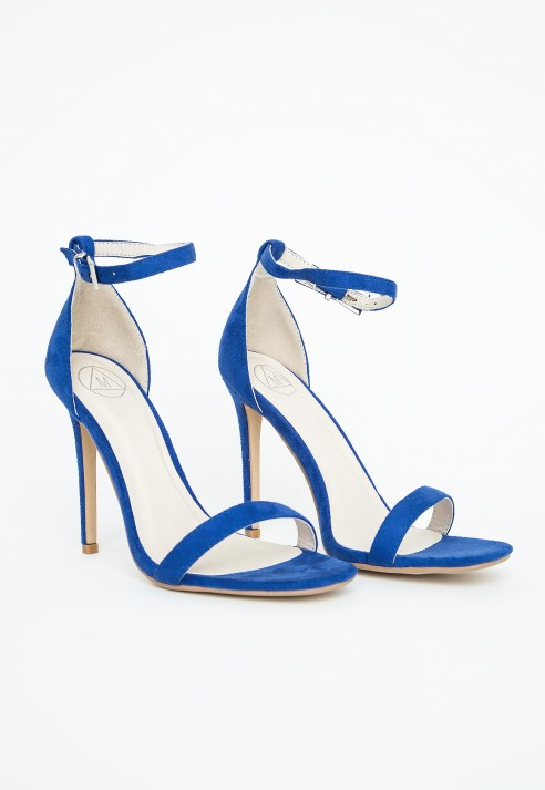 cobalt blue strappy sandals