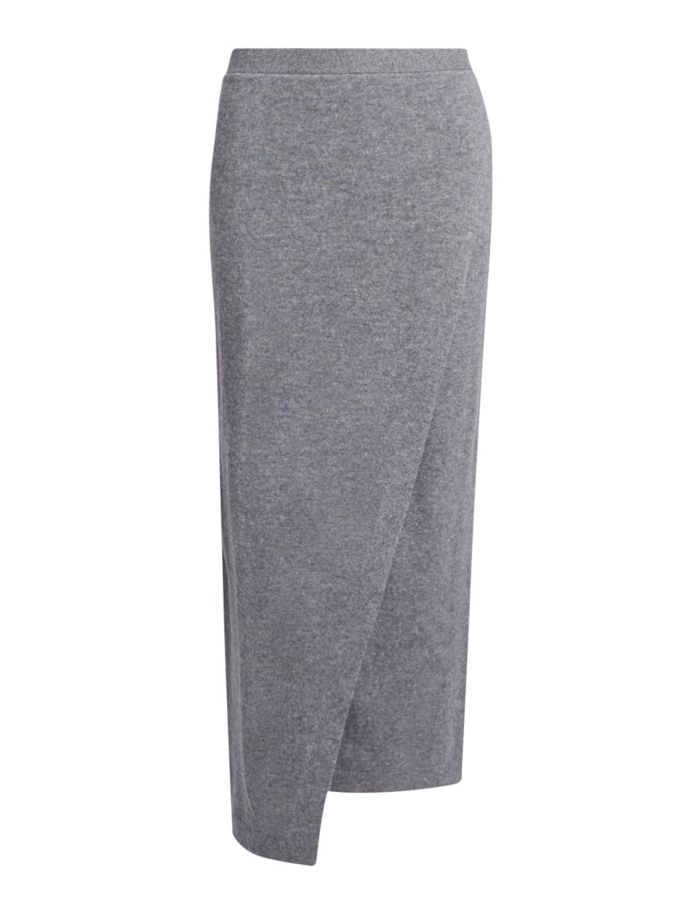 Lyst - Joseph Soft Wool Wrap Skirt in Gray
