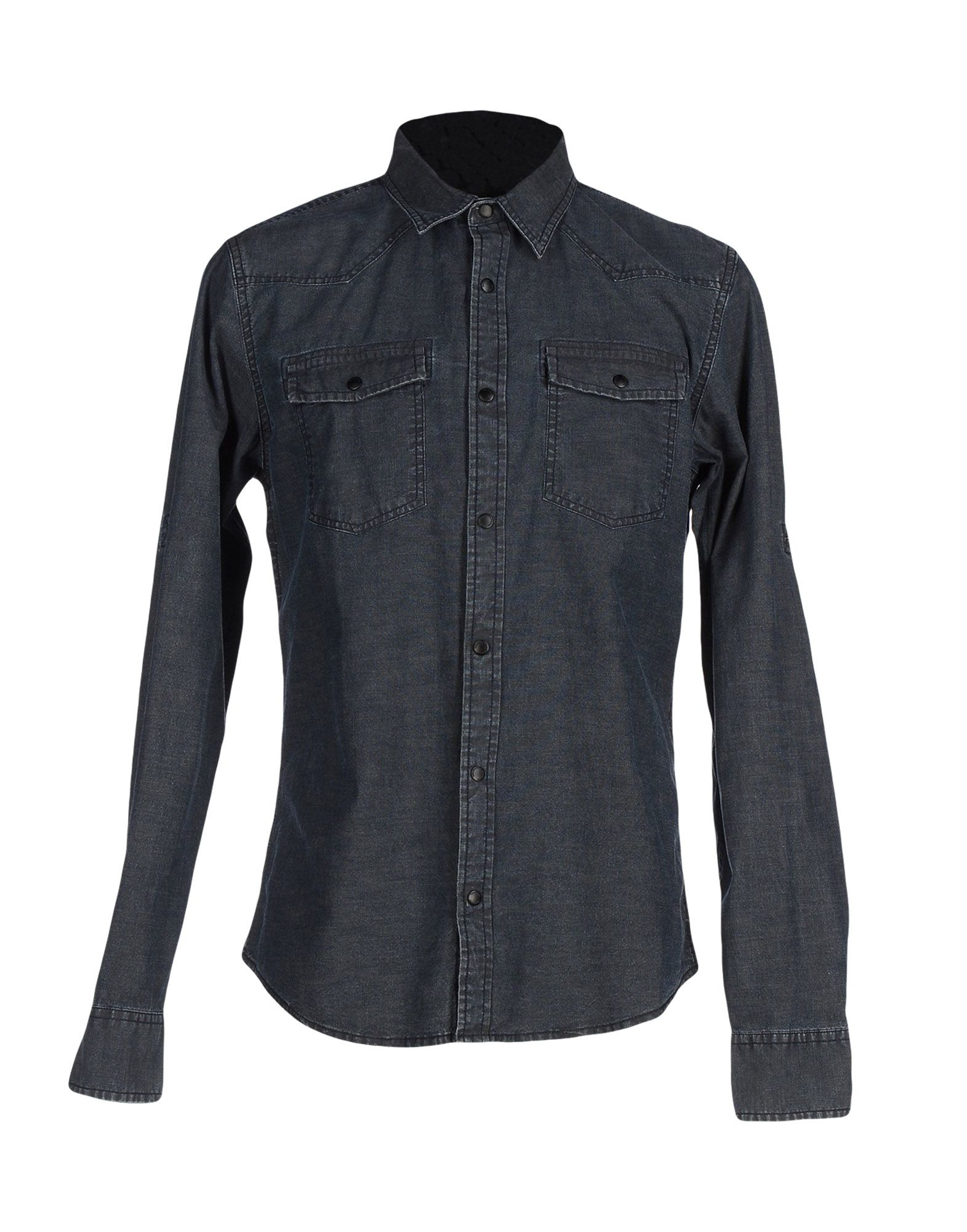 Lyst Calvin Klein Jeans Denim Shirt in Black for Men