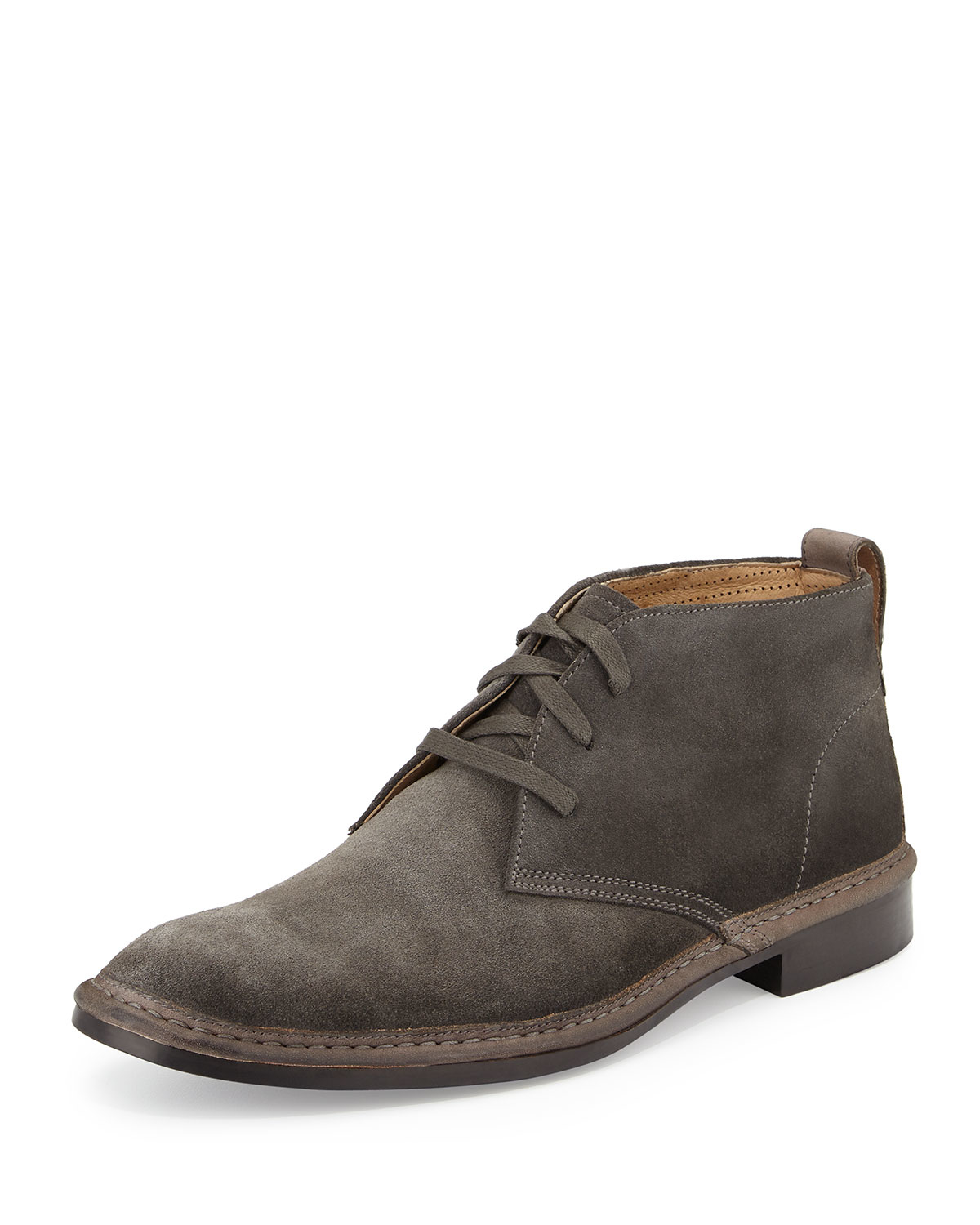 John varvatos Sid Suede Chukka Boot in Gray for Men | Lyst