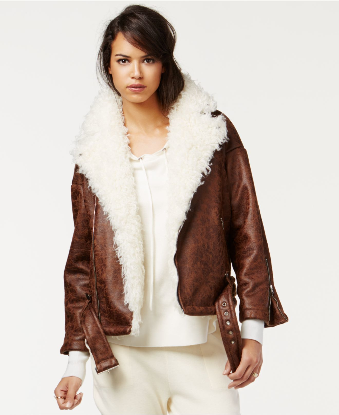 rachel roy leather jacket