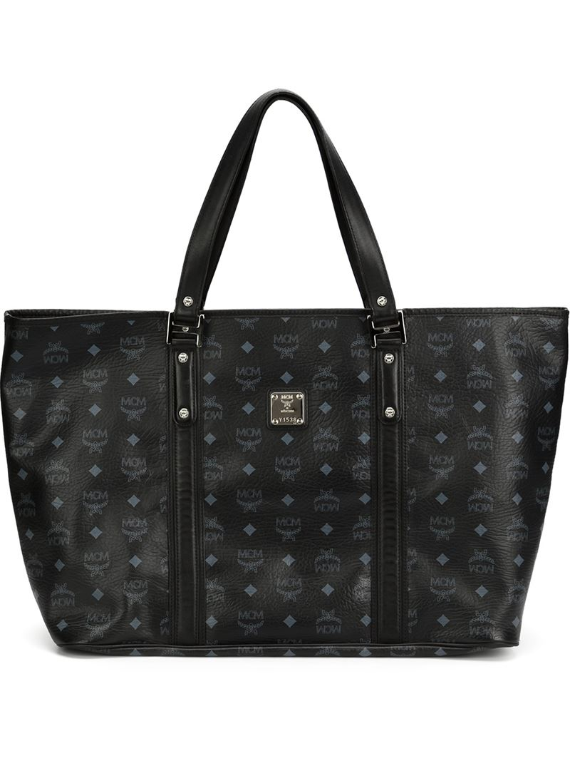 large black mcm tote