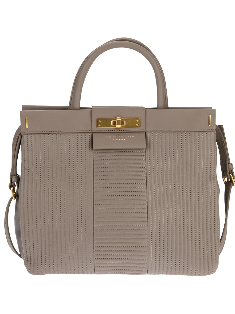 Lyst - Marc by marc jacobs Calf Leather Tote Bag in Gray