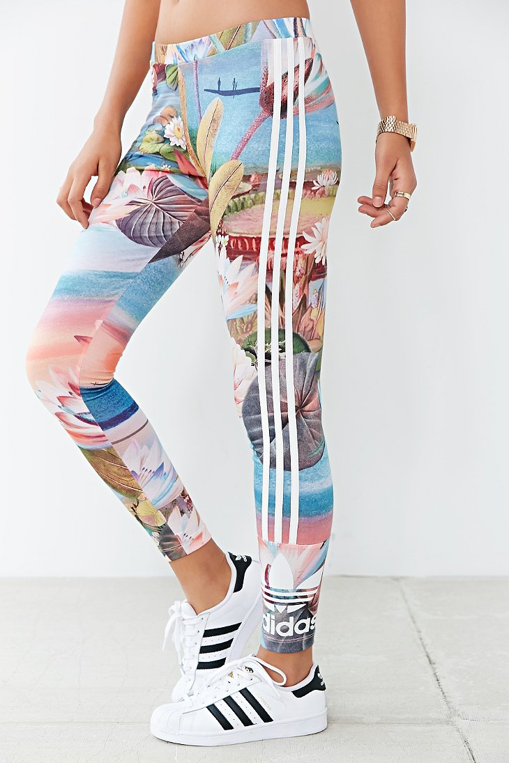 multicolor adidas leggings