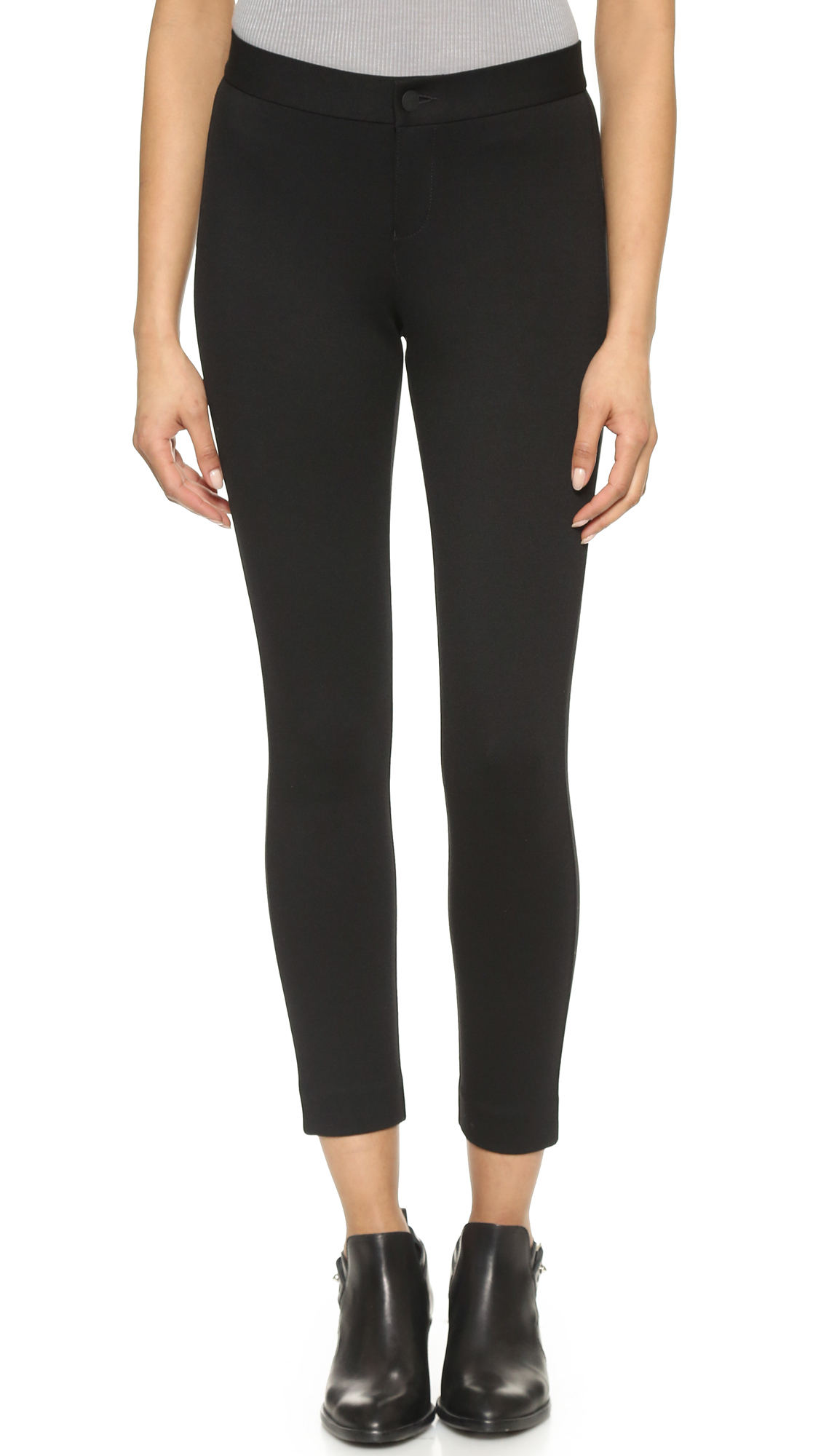 Lyst - Ayr The Ponte Pants - Black in Black