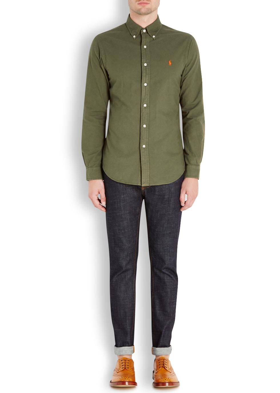 olive ralph lauren shirt