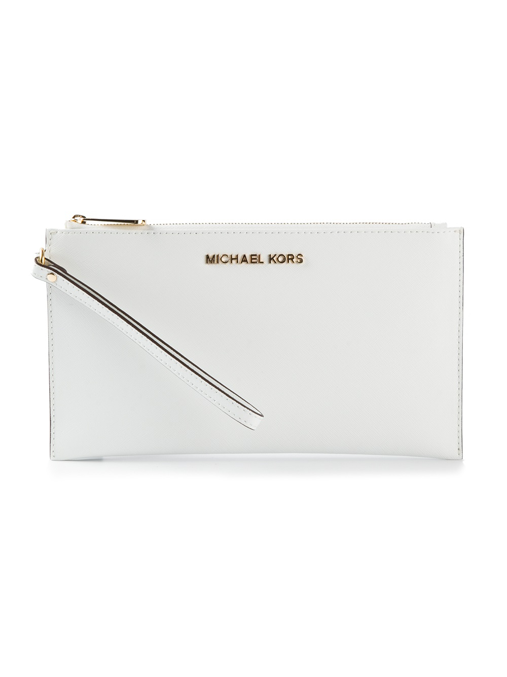 michael kors white clutch purse