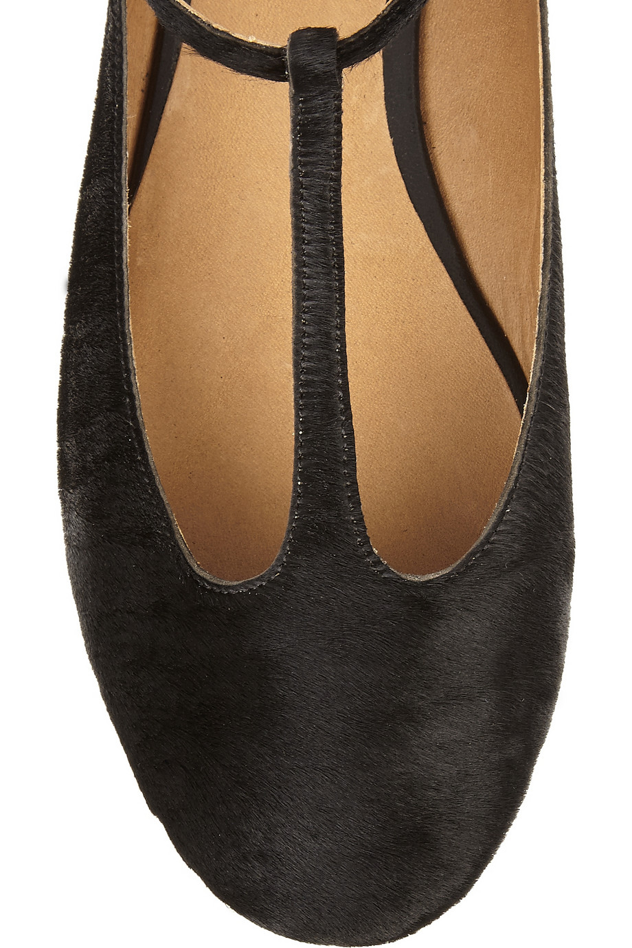 t bar ballet flats