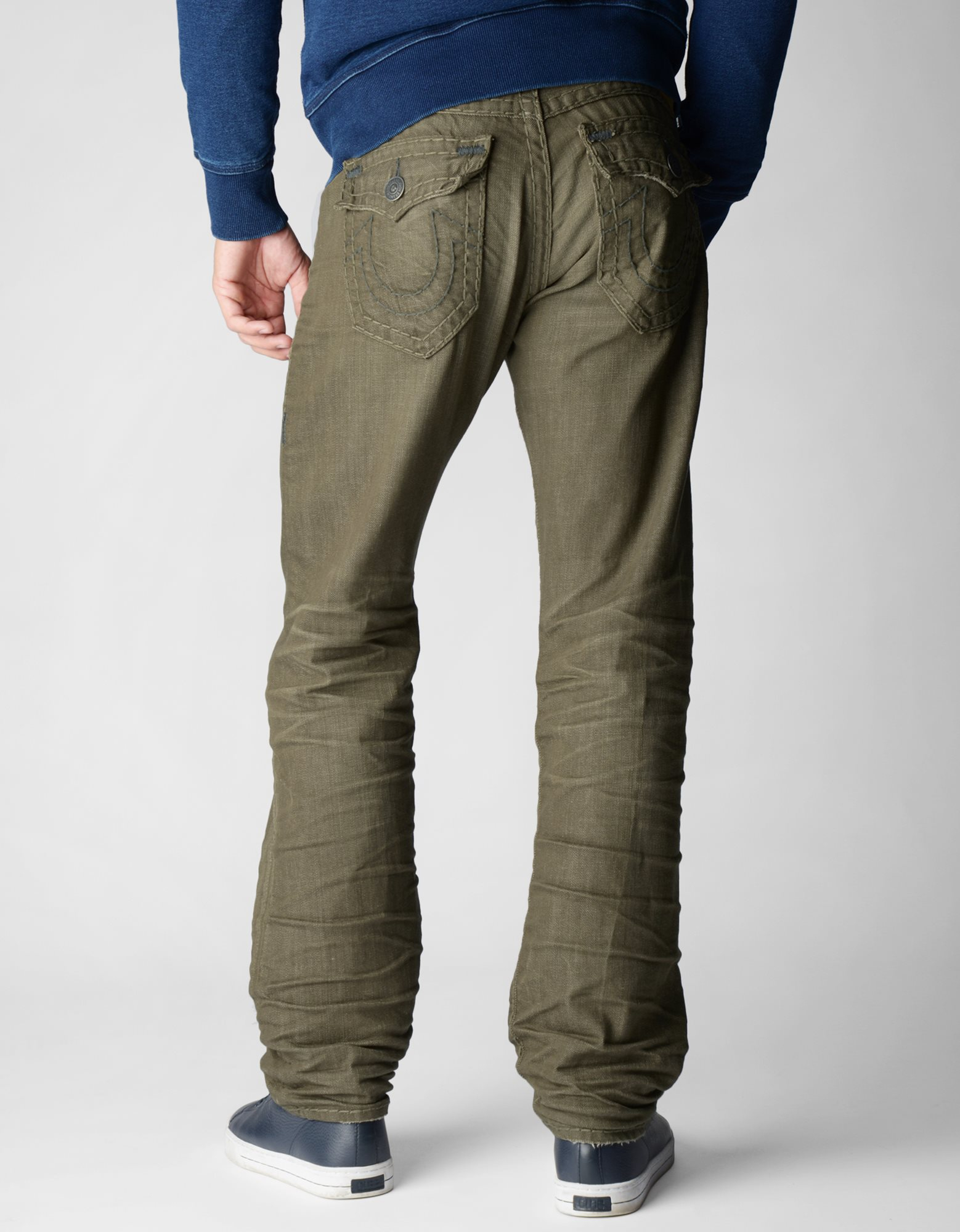 olive green true religion jeans