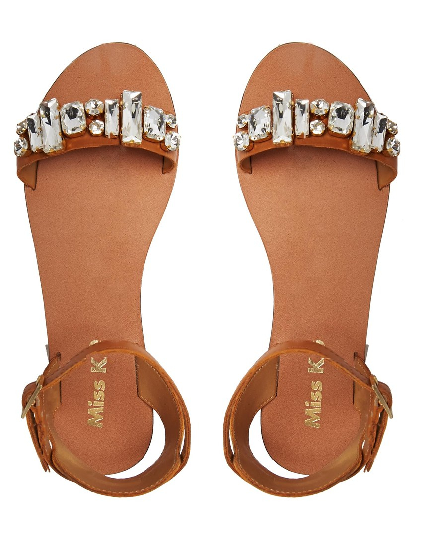 Flat Sandals With Jewels Online Sale, UP TO 69% OFF