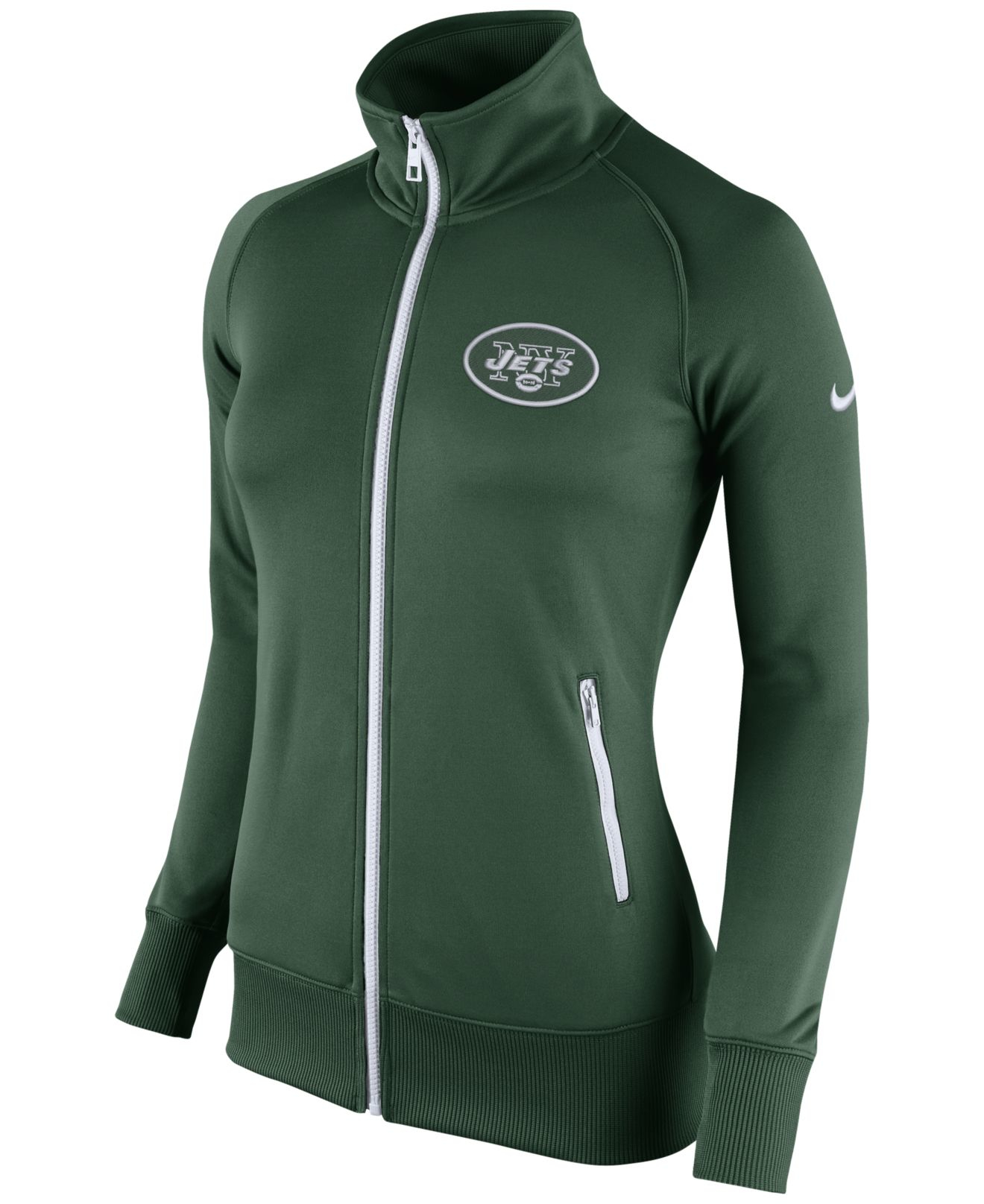 Nike Synthetic Women's New York Jets Stadium Track Jacket in Green Lyst