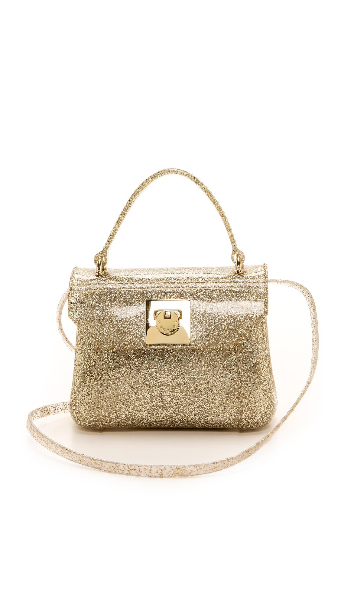 Furla Candy Mini Bon Bon Bag - Silver in Metallic | Lyst