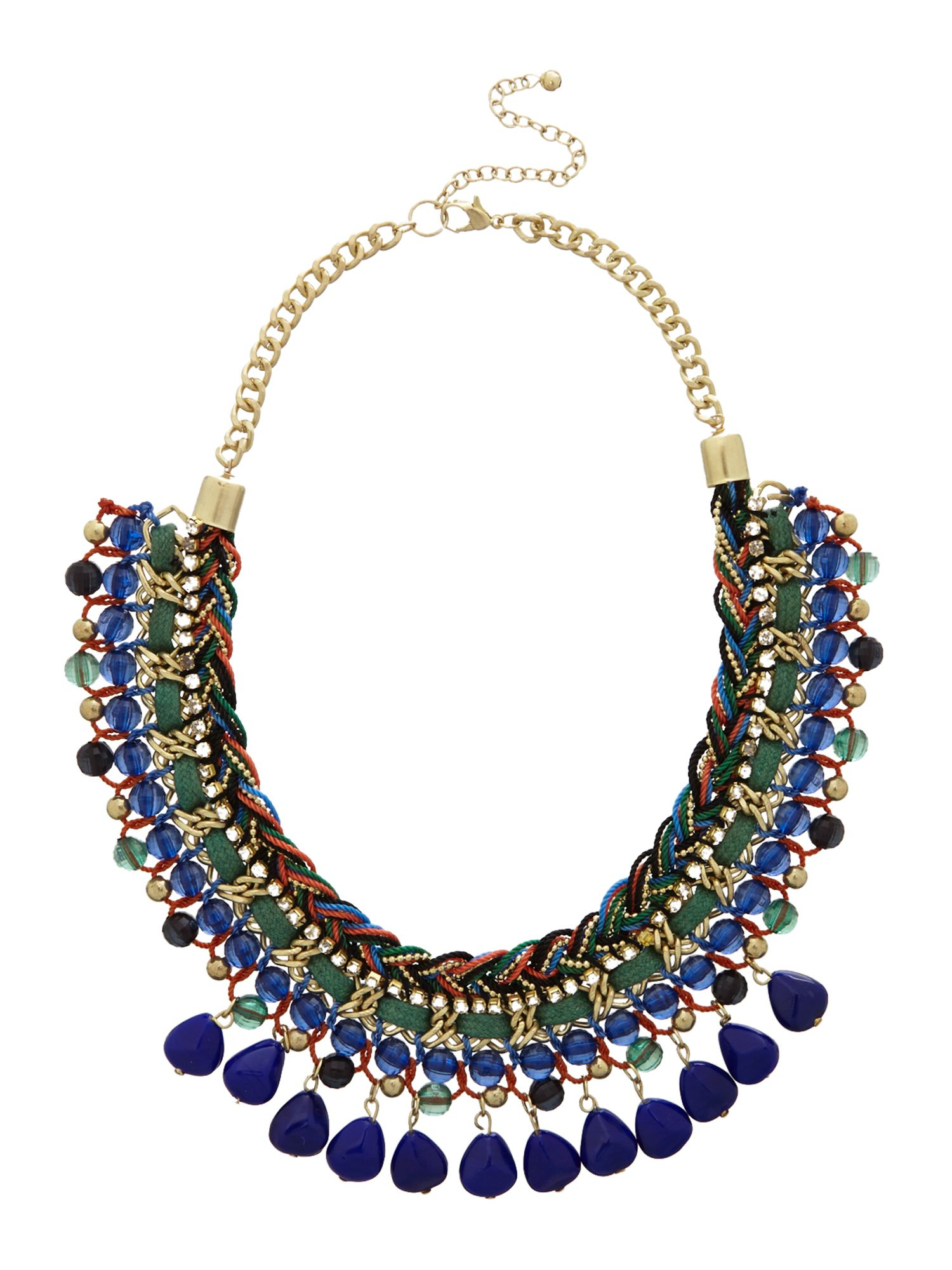 Mary Portas Queen Of Sheba Gem Collar Necklace in Multicolor (Blue ...