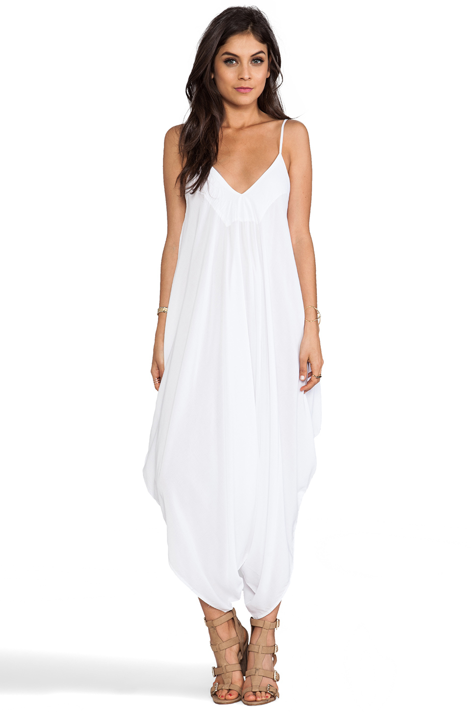 white all in one jumpsuit