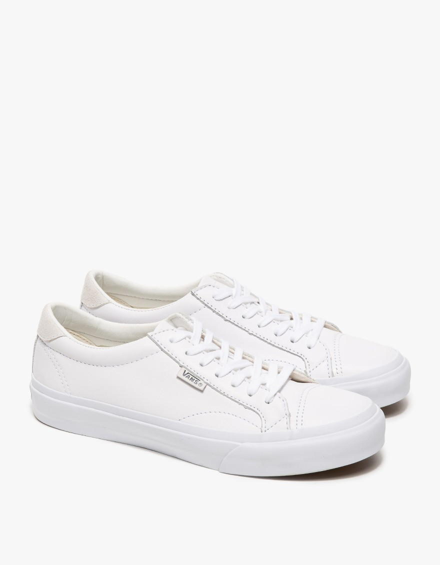 white vans womens leather