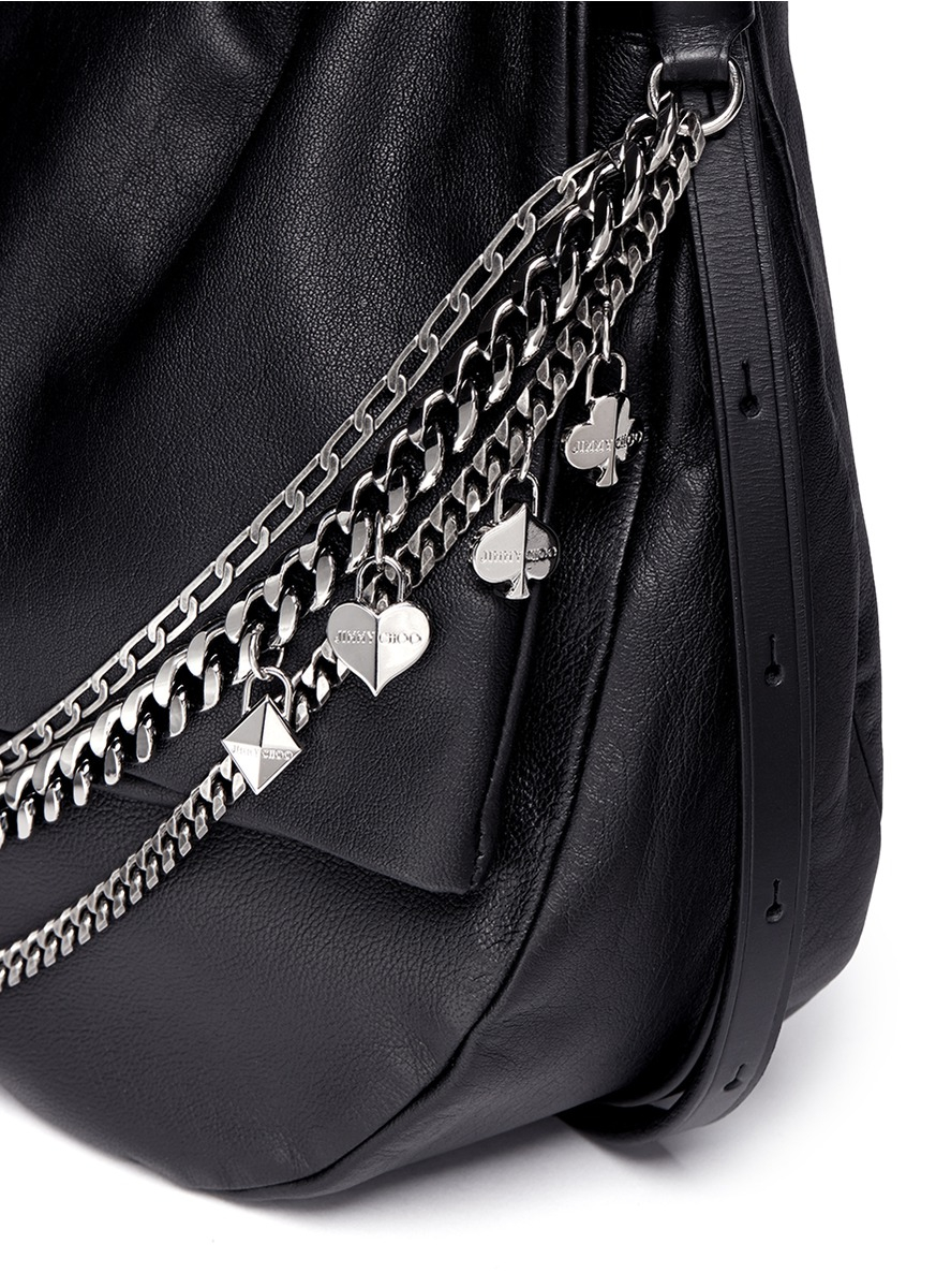 jimmy choo biker chain bag