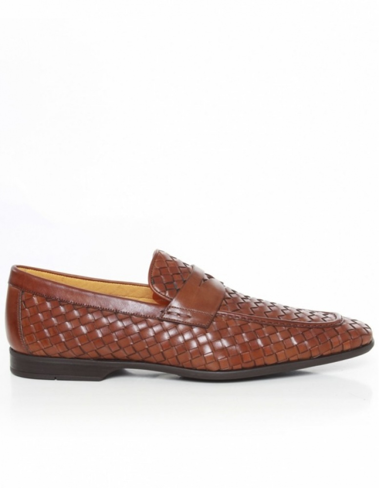 Magnanni Catania Woven Loafers in Brown for Men - Lyst