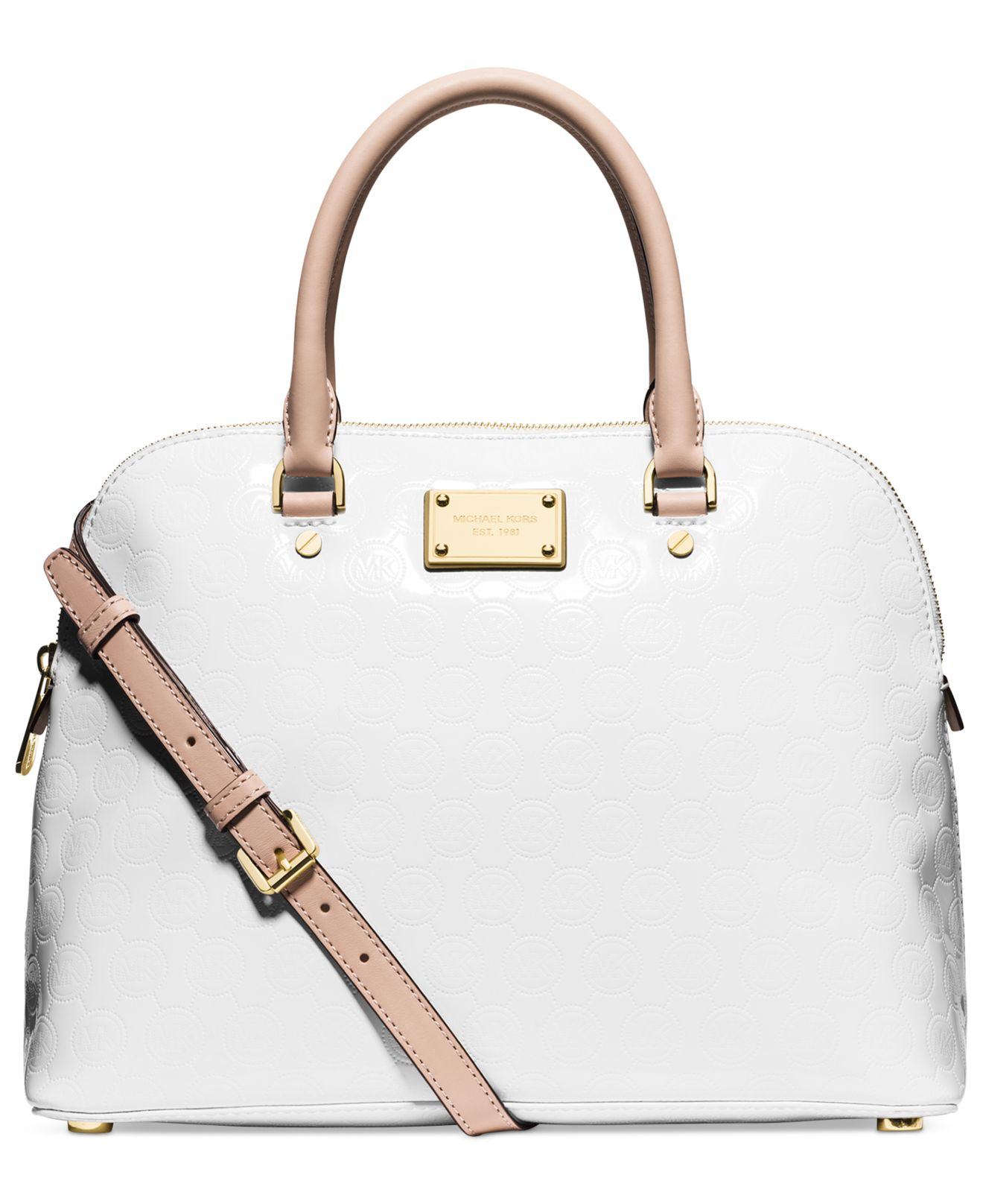 michael kors cindy medium dome satchel