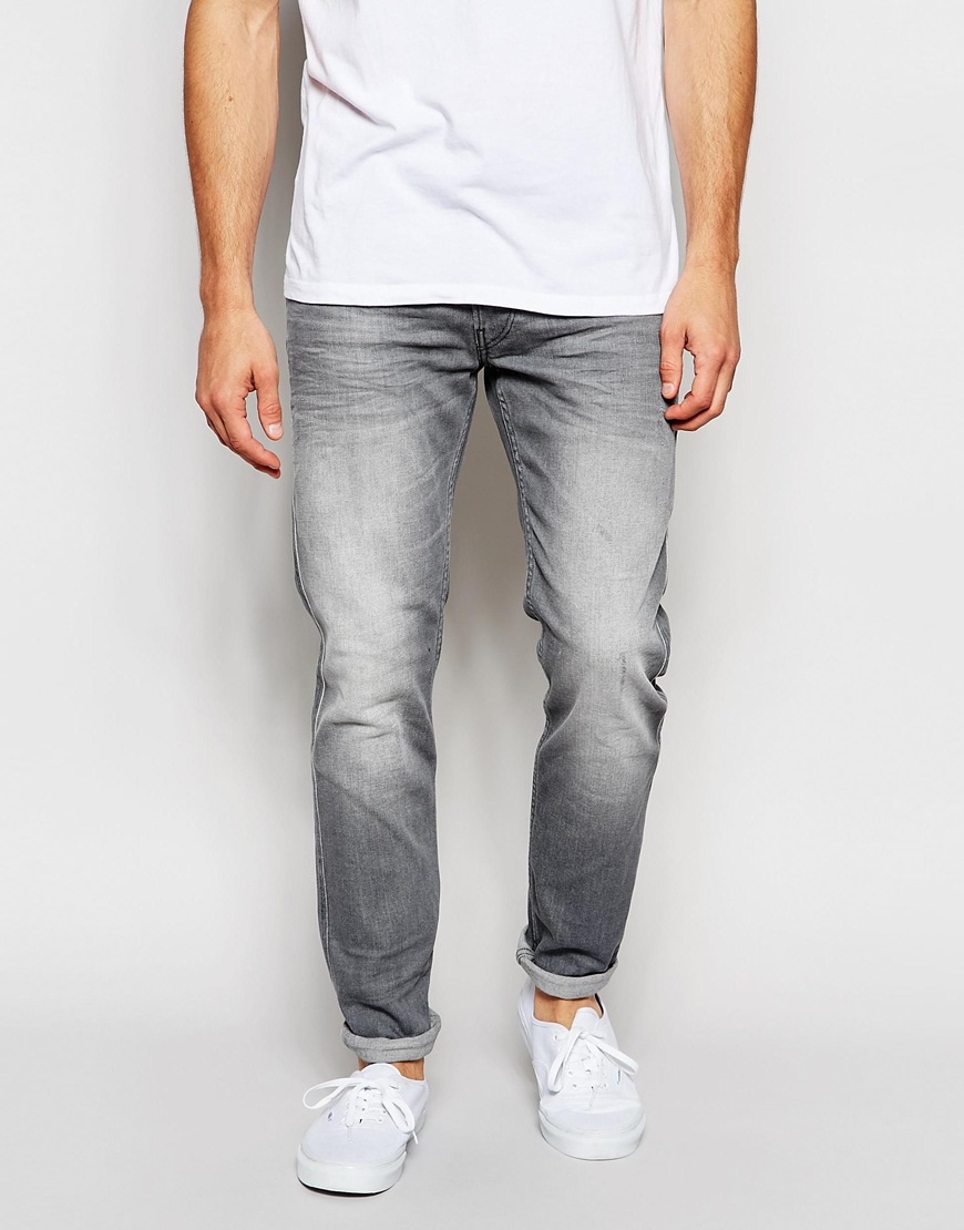 mens faded grey jeans