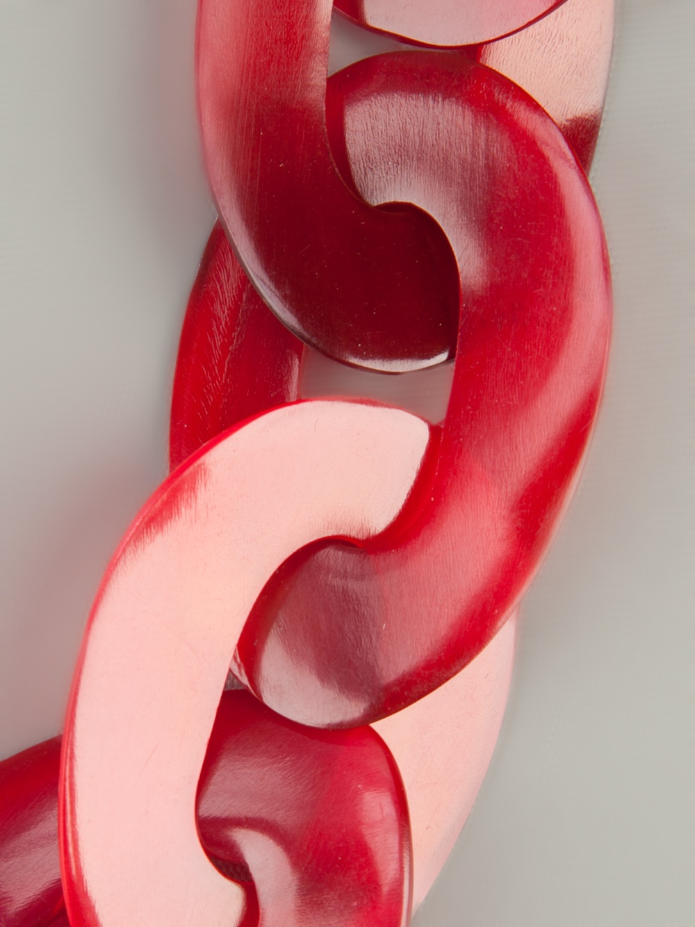 Monies Chain Link Necklace in Red Lyst